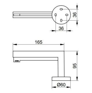 Держатель для туалетной бумаги Keuco Edition 19062010000 хром